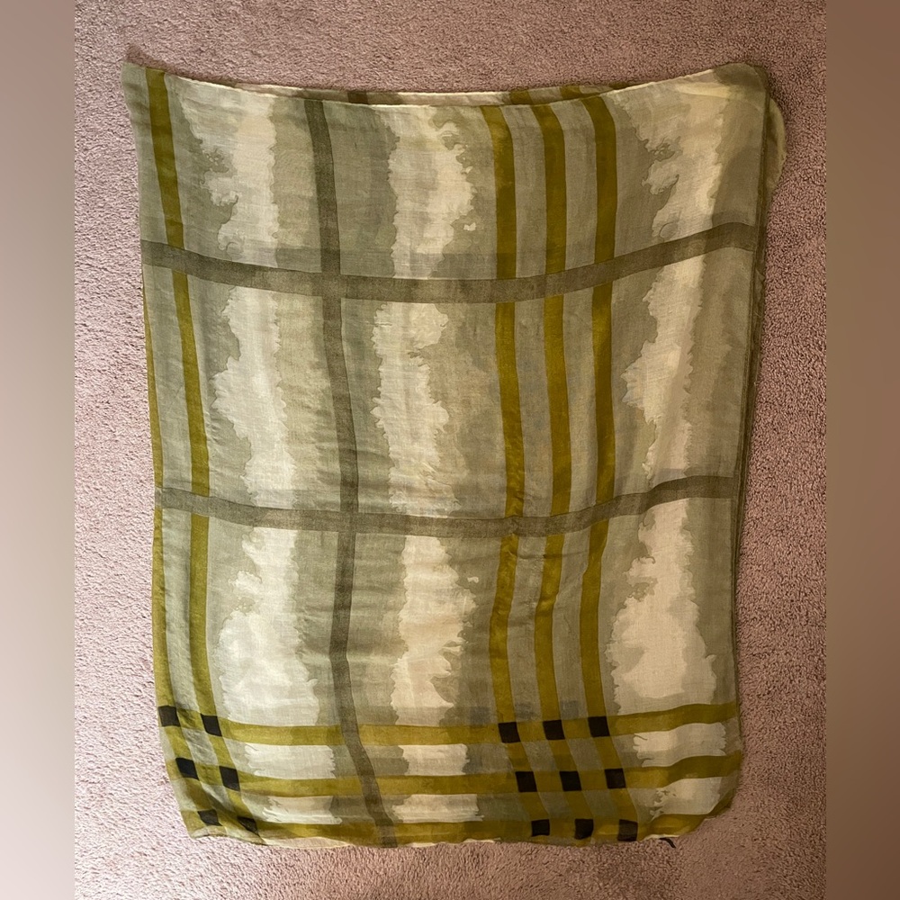 Green Plaid Scarf